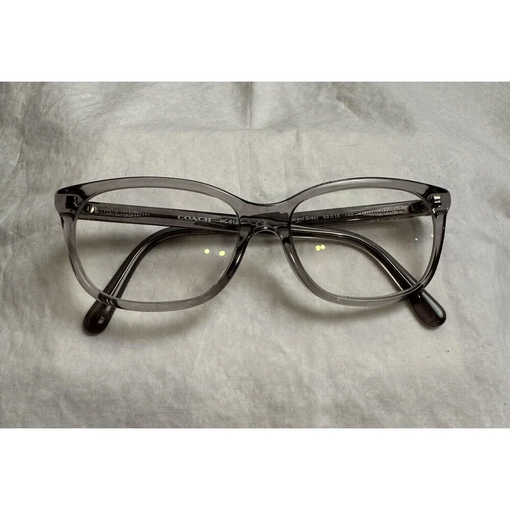 Coach HC6139U HC 6138U 5176 Transparent‎ Grey Eyeglasses; 53/15/140 FRAMES ONLY - Picture 8 of 8